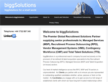 Tablet Screenshot of biggsolutions.com